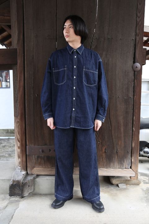 Graphpaper Denime Regular Collar Shirt style.2021.3.13.
