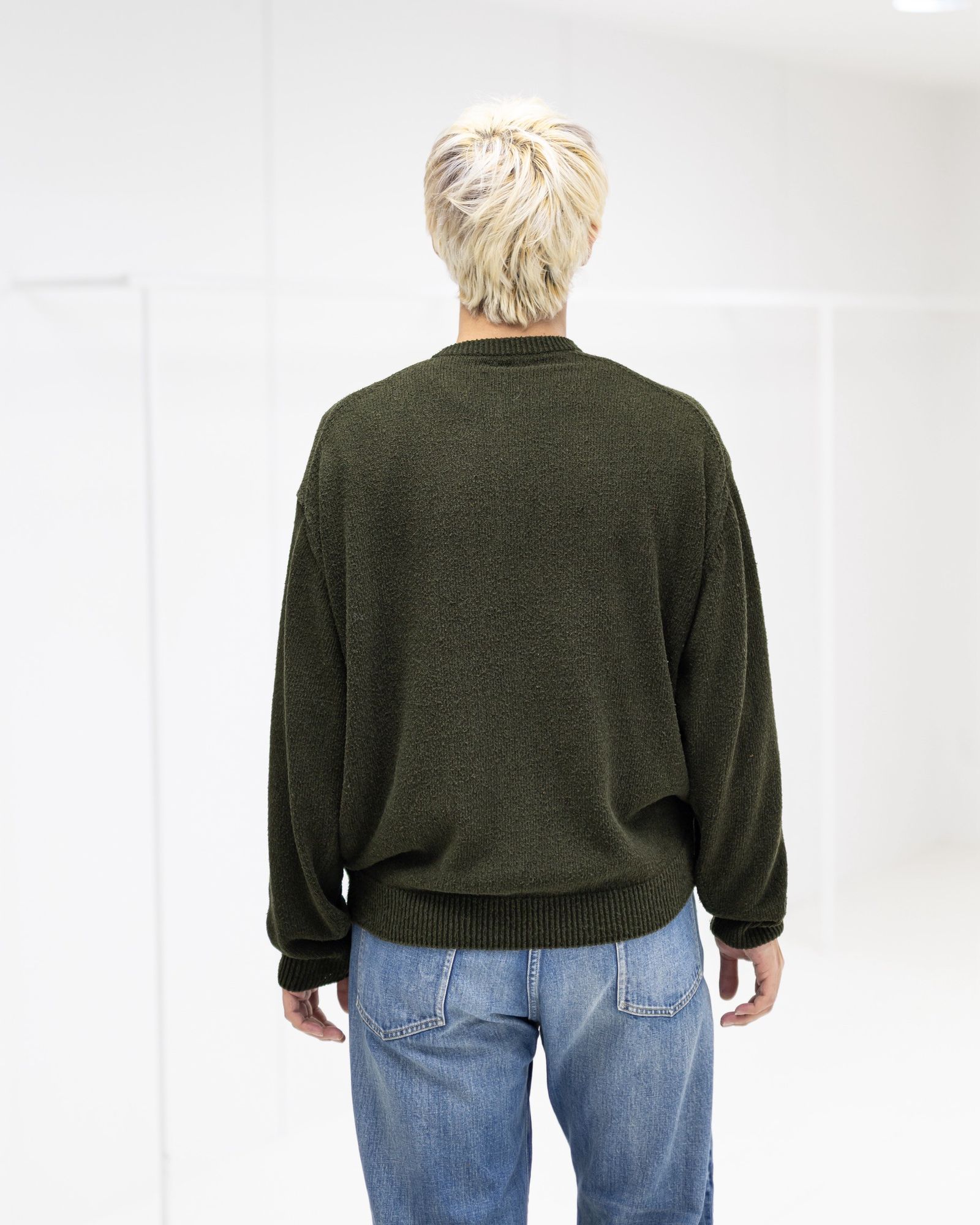 アプレッセ 2026 STYLE1 Washed Silk Nep Henry Neck Sweater(26SAP-03-08)OLIVE☆1月10日(土)発売！
