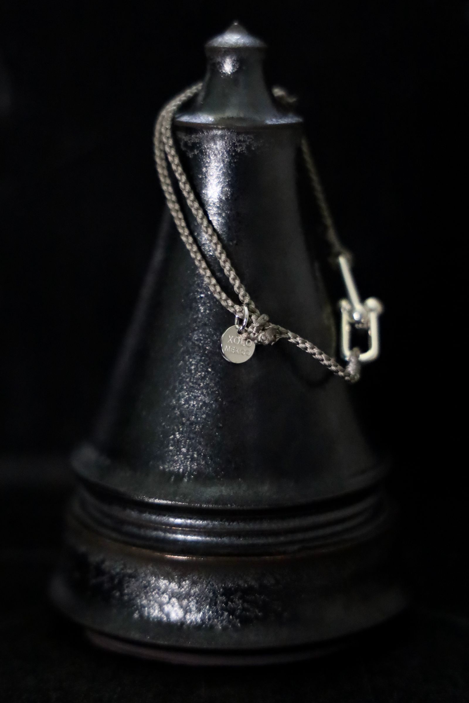 XOLO JEWELRY ショロジュエリー / Homage Link Silk Code Bracelet (GRAY)☆6月17日再入荷！