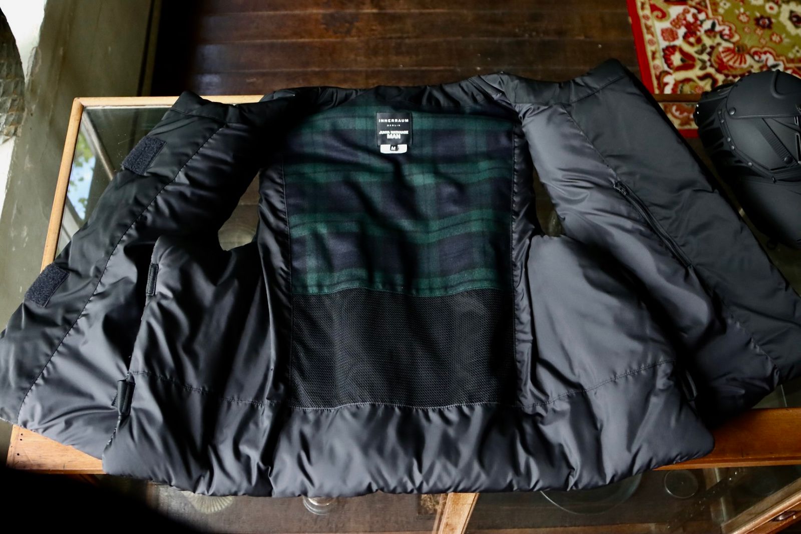 ジュンヤワタナベマン23AW Innerraumインナーラムリップストップ中綿ベスト①(WL-V001-051)