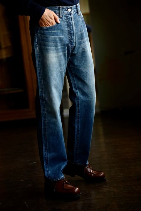 A.PRESSE Washed Denim Pants E スタイル