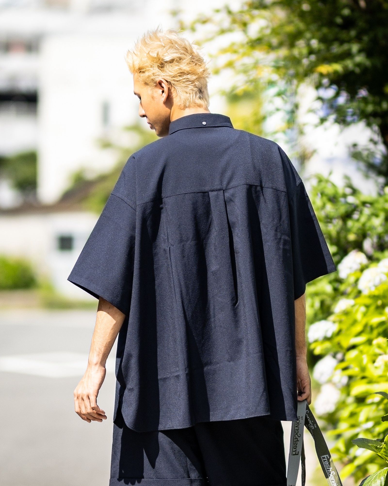 フレッシュサービス SEERSUCKER B.D SHIRT (FSC252-50043)NAVY☆6/21(土)発売！