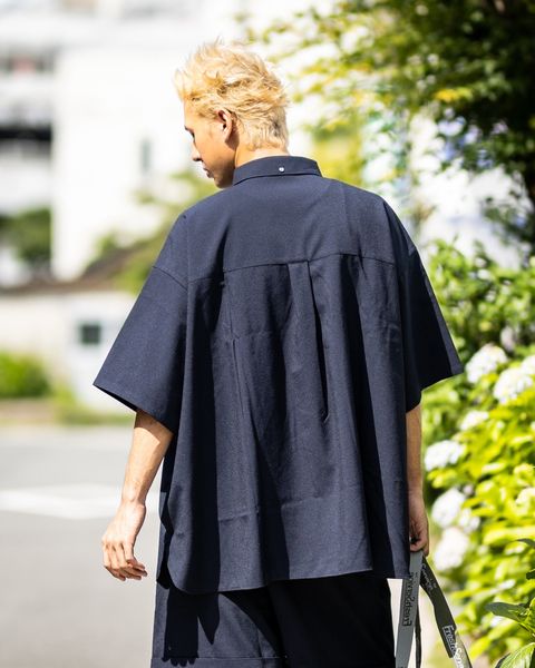 FreshService SEERSUCKER B.D SHIRT(NAVY)☆新作発売！