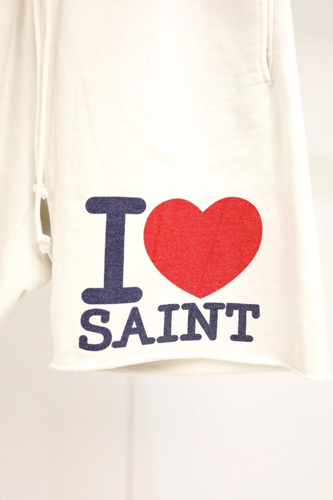 セントマイケル 26SS I LOVE SAINT/SWEAT SHORTS(SM-MK8-0000-067)WHITE
