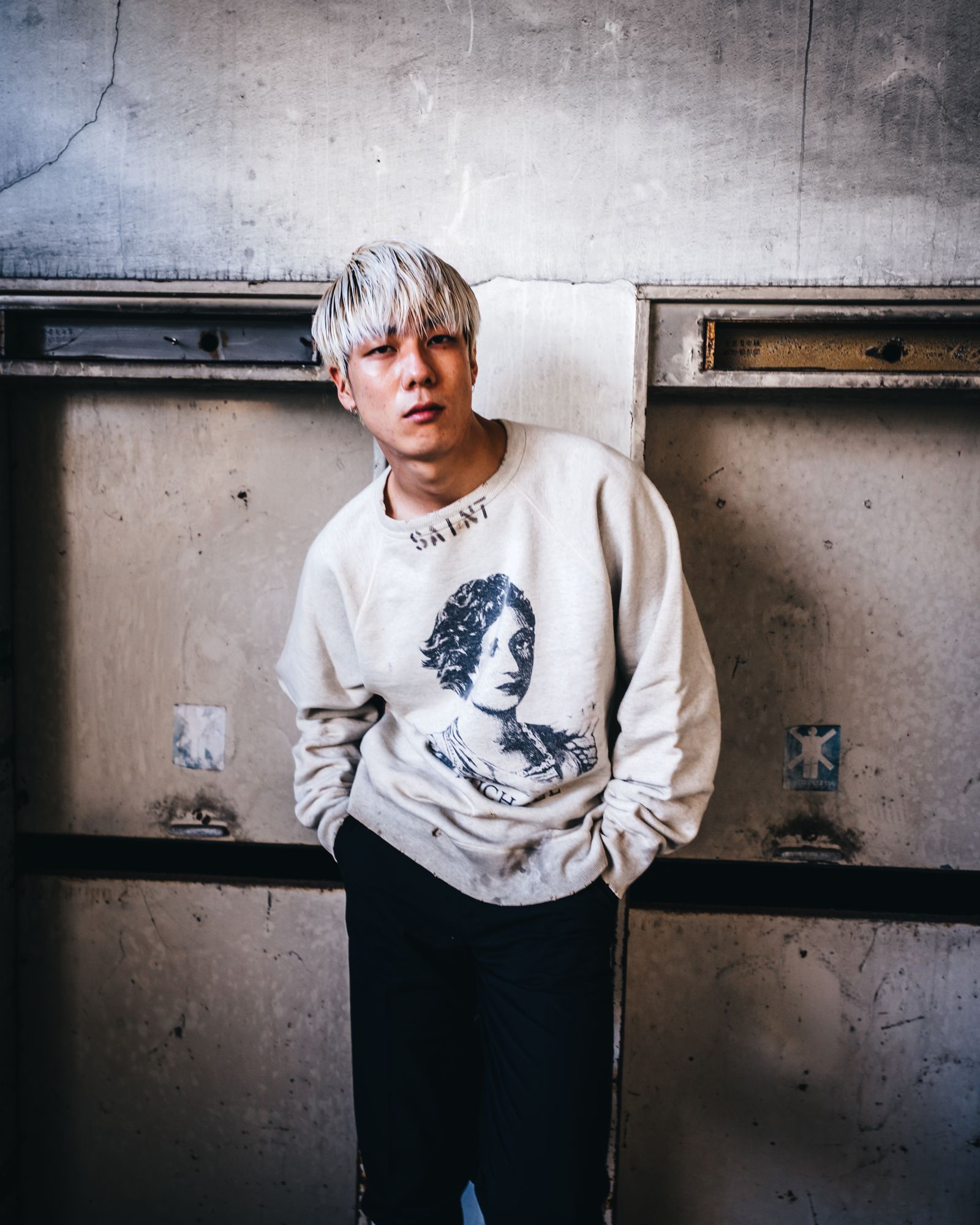 SAINT M××××××(セントマイケル) RAGLAN SWEAT SHIRT 