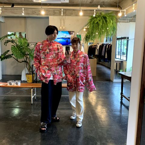 doublet ALOHA KUNG FU SHIRT(20AW14SH83) "PINK" style.2020.8.15.