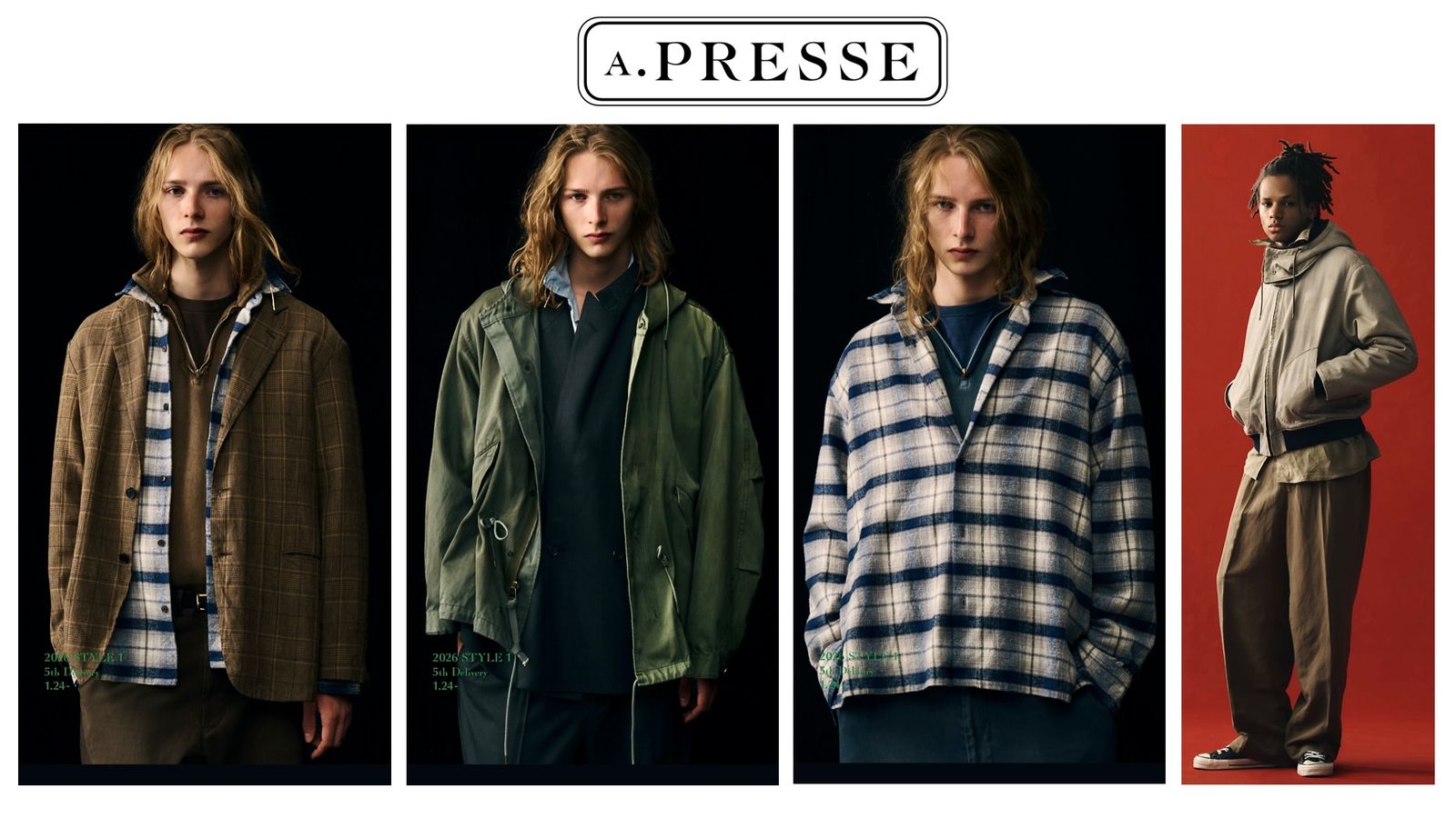 A.PRESSE 2026 STYLE1 5th Delivery 1月24日(土)発売！