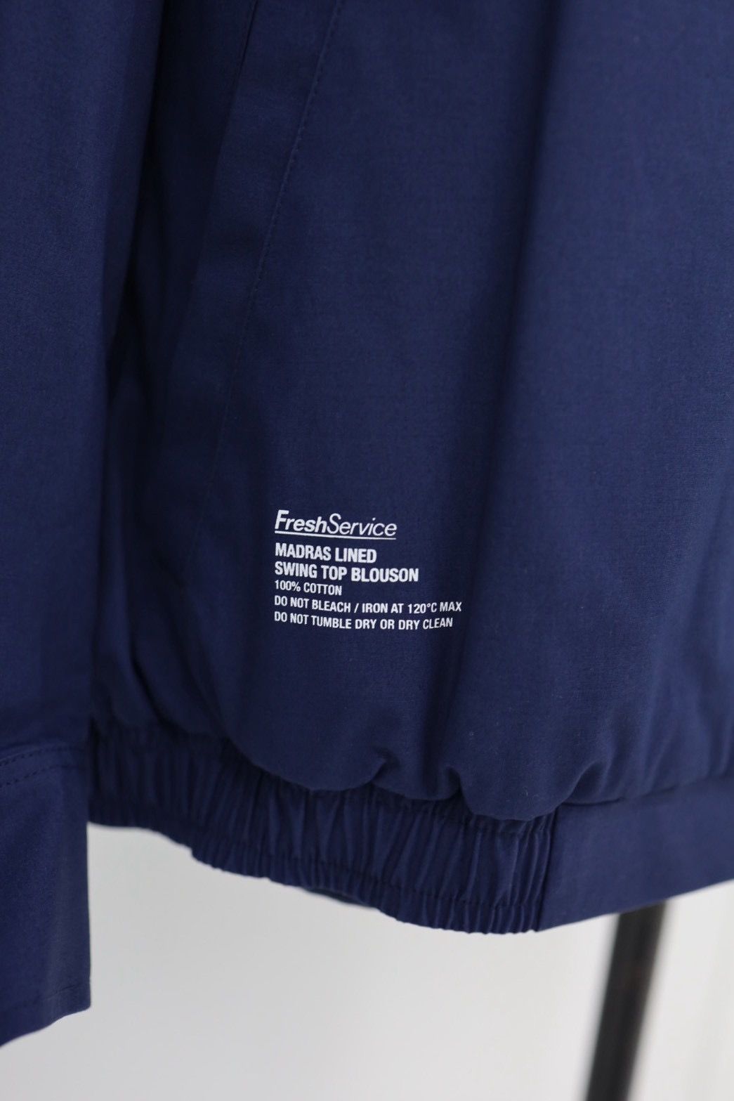 フレッシュサービス MADRAS LINED SWING TOP BLOUSON (FSC261-30294)NAVY★2月14日(土)発売