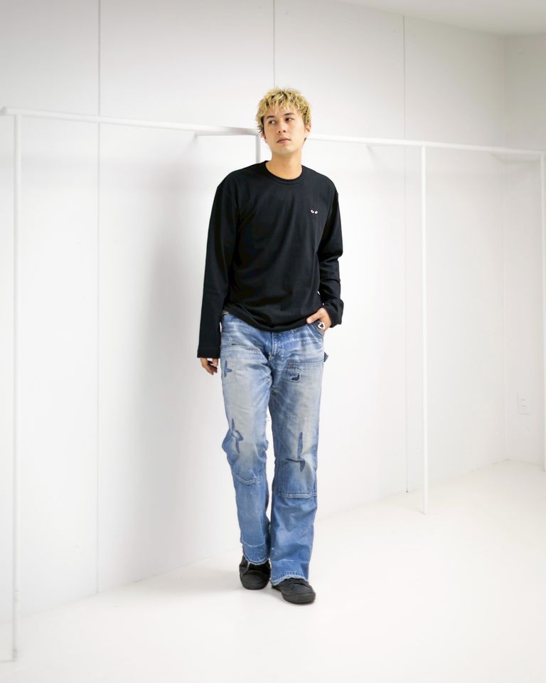 PLAY COMME des GARCONS ワンポイントロングスリーブTシャツ MARKスタイル