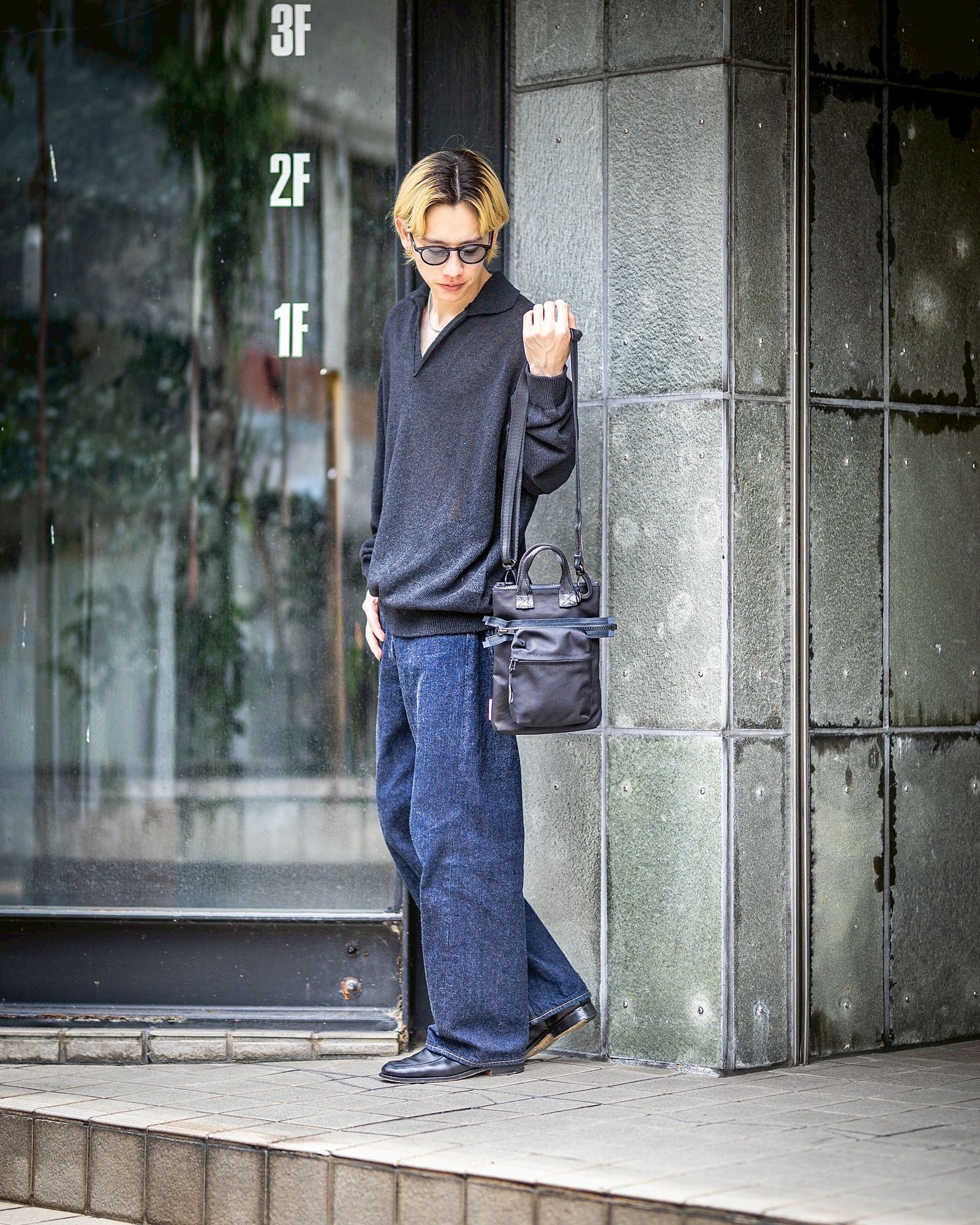 エンダースキーマ 25SA バッグ module shoulder mini(xu-b-msm)black