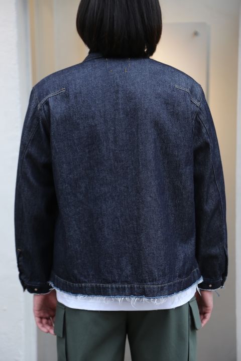 YOKE DETACHABLE POCKET DENIM JACKET(YK21SS0196B) style. 2021.04.05.