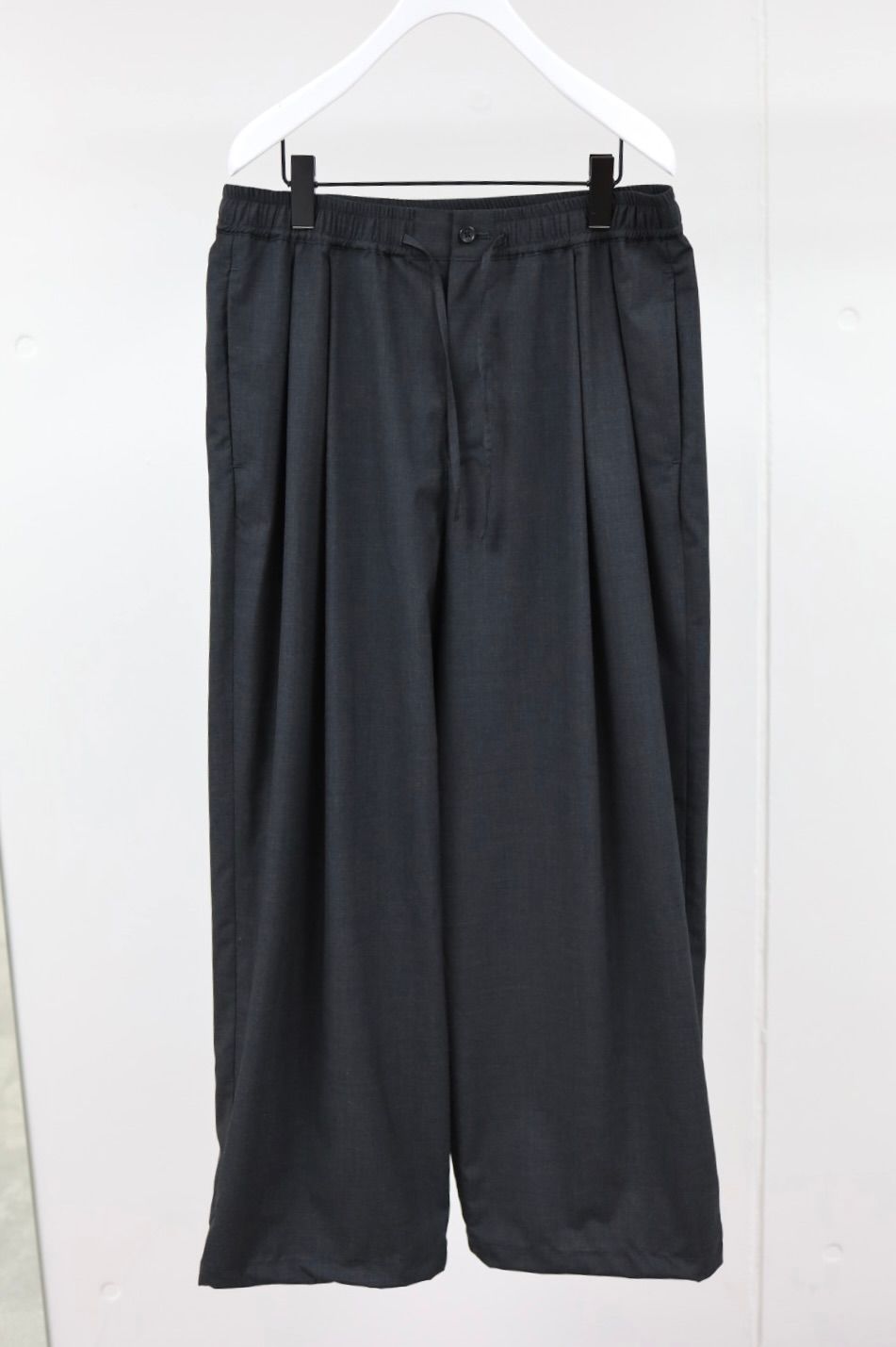 Graphpaper 26SS Fine Wool Heather Drawstring Track Pants(GM261-40322)CHARCOAL☆2月21日(土)発売！