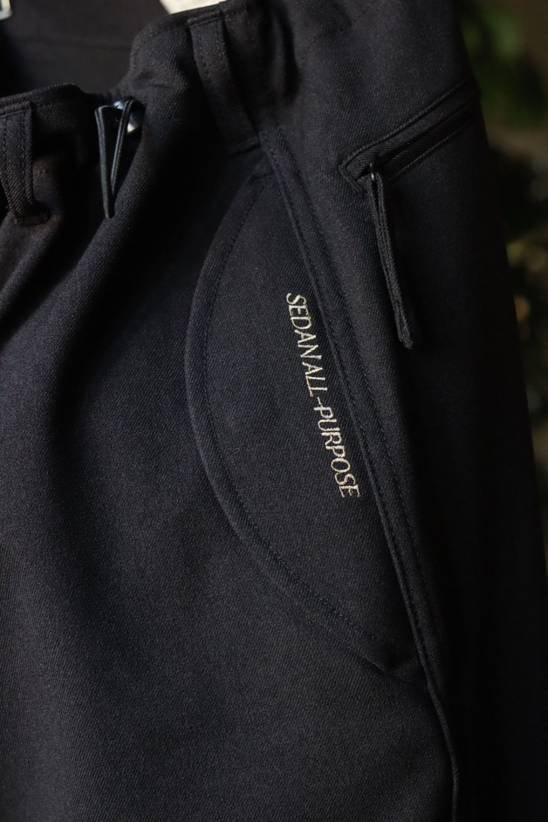 セダンオールパーパスFW23 Tech Wool Over Pants (SD23F-PT05)Black☆9月9日(土)発売！