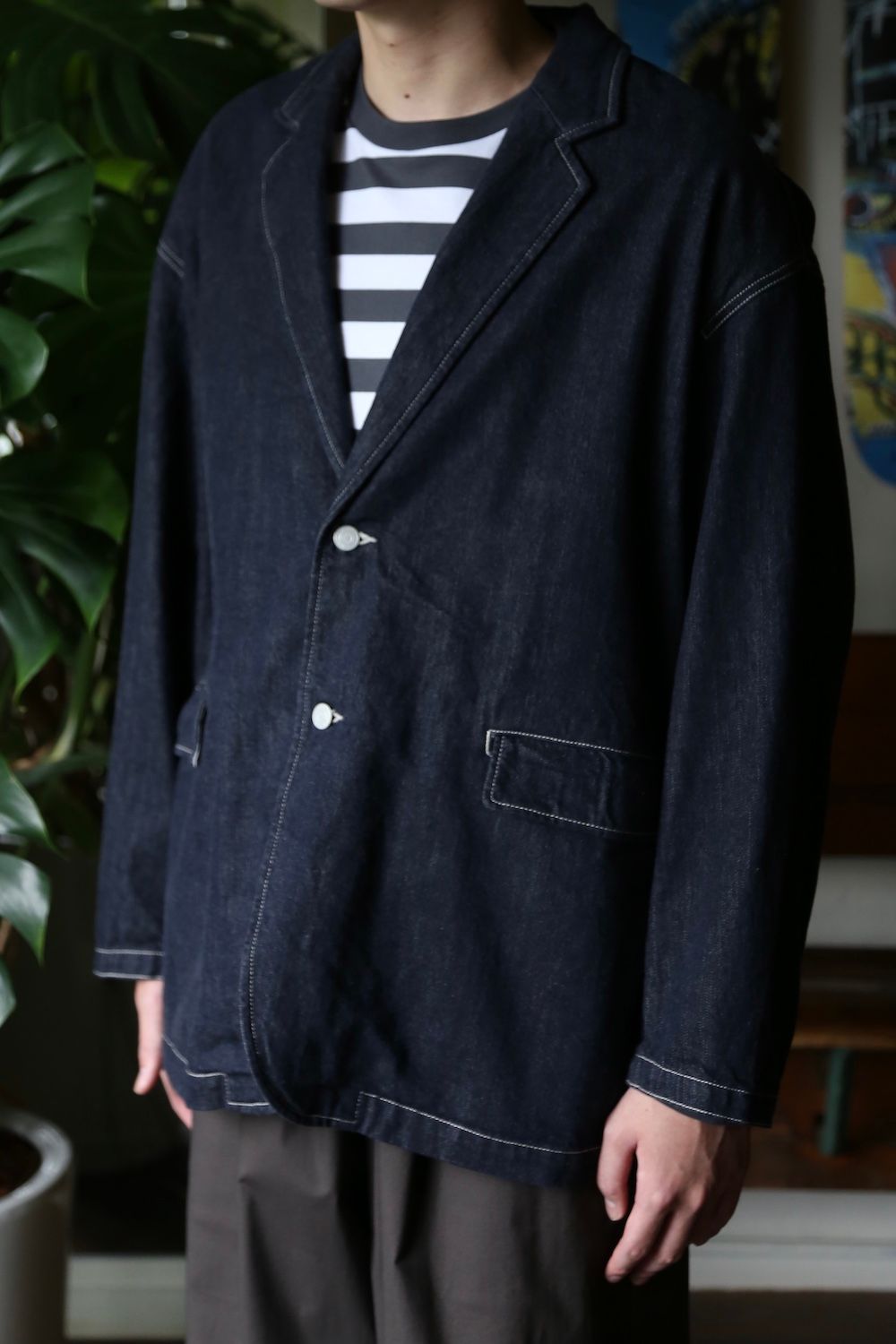 CIOTA for Graphpaper Suvin Cotton Denim Jacket(GM213-20238 CIOTA for Graphpaper Suvin Cotton Denim Jacket(GM213-20238