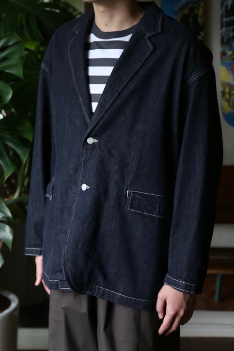 CIOTA for Graphpaper Suvin Cotton Denim Jacket(GM213-20238) style.2021.8.22