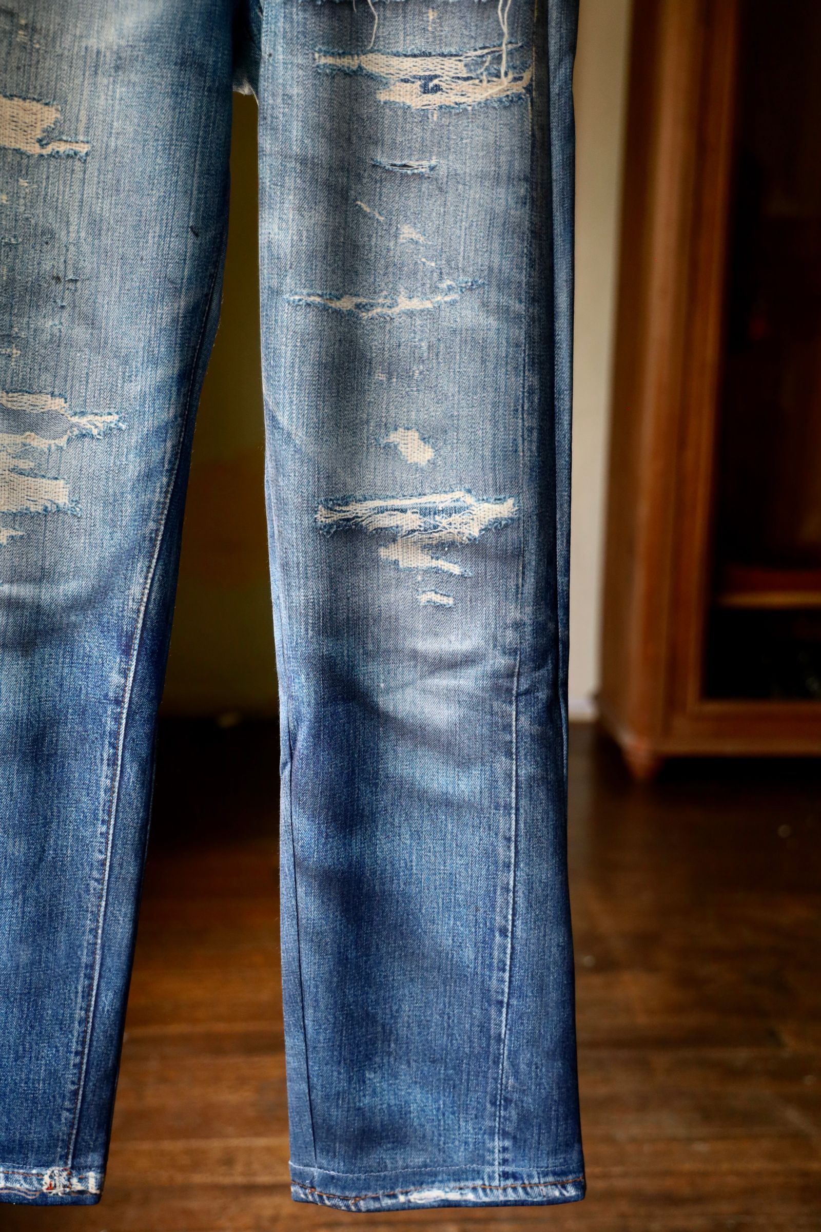 トーキングアバウト ジ アブストラクション 25AW DENIM PRINT STARIGHT PT(2526AW-PT-001)BLUE☆新作発売！