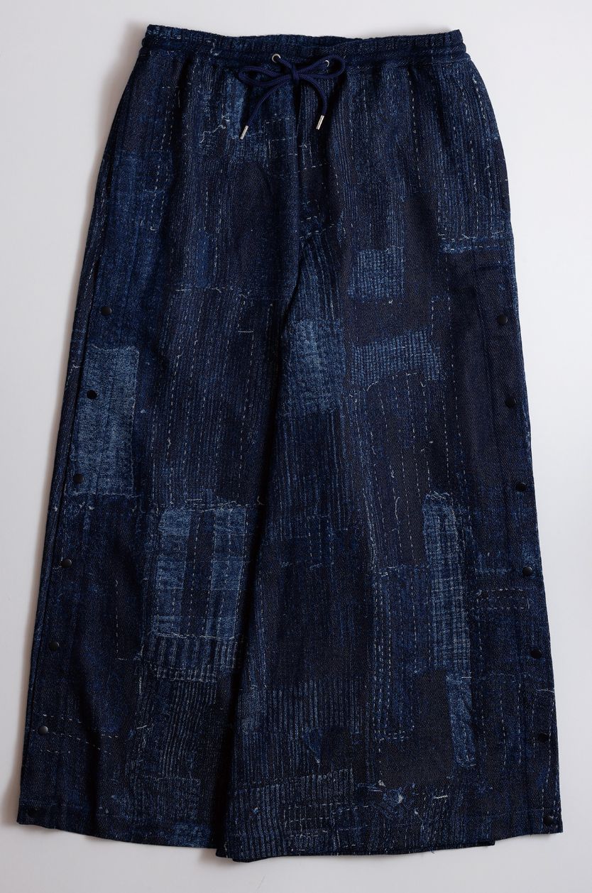 ファンダメンタル 26SS BORO SIDE BUTTON HAKAMA PANTS RINSE (FA26PN17R) INDIGO☆新作発売！