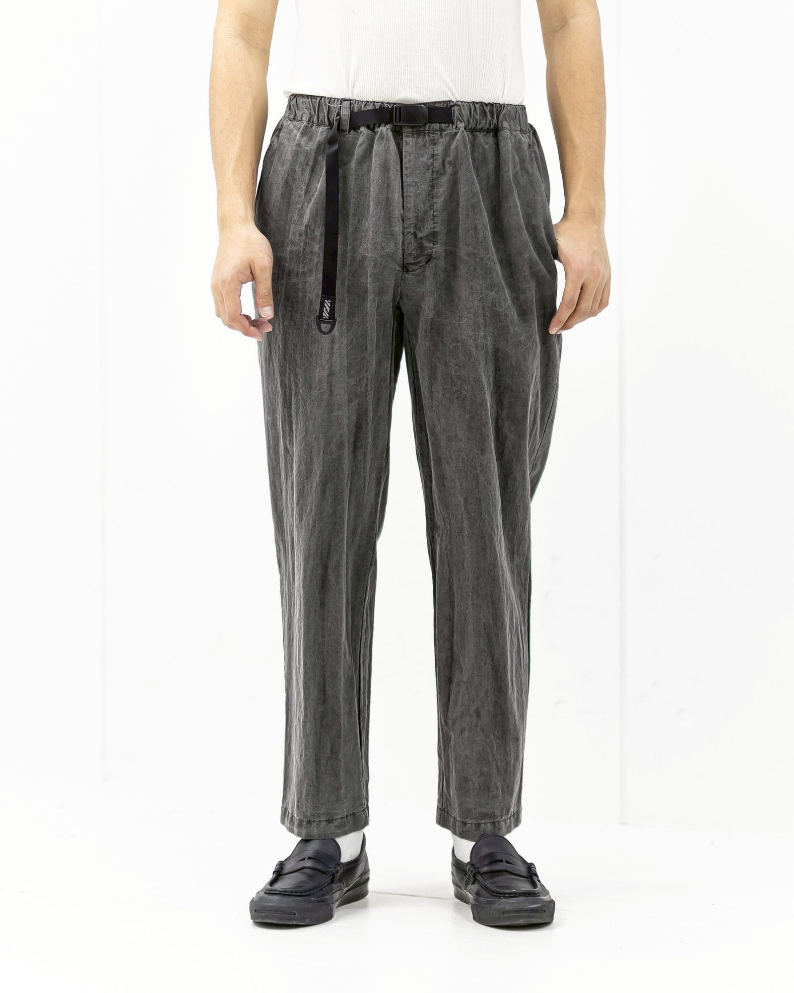 イズネス 26SS パンツ Pigment-Dyed Long Pants(26SS_08_25AWPT01W) BLACK ☆新作発売！