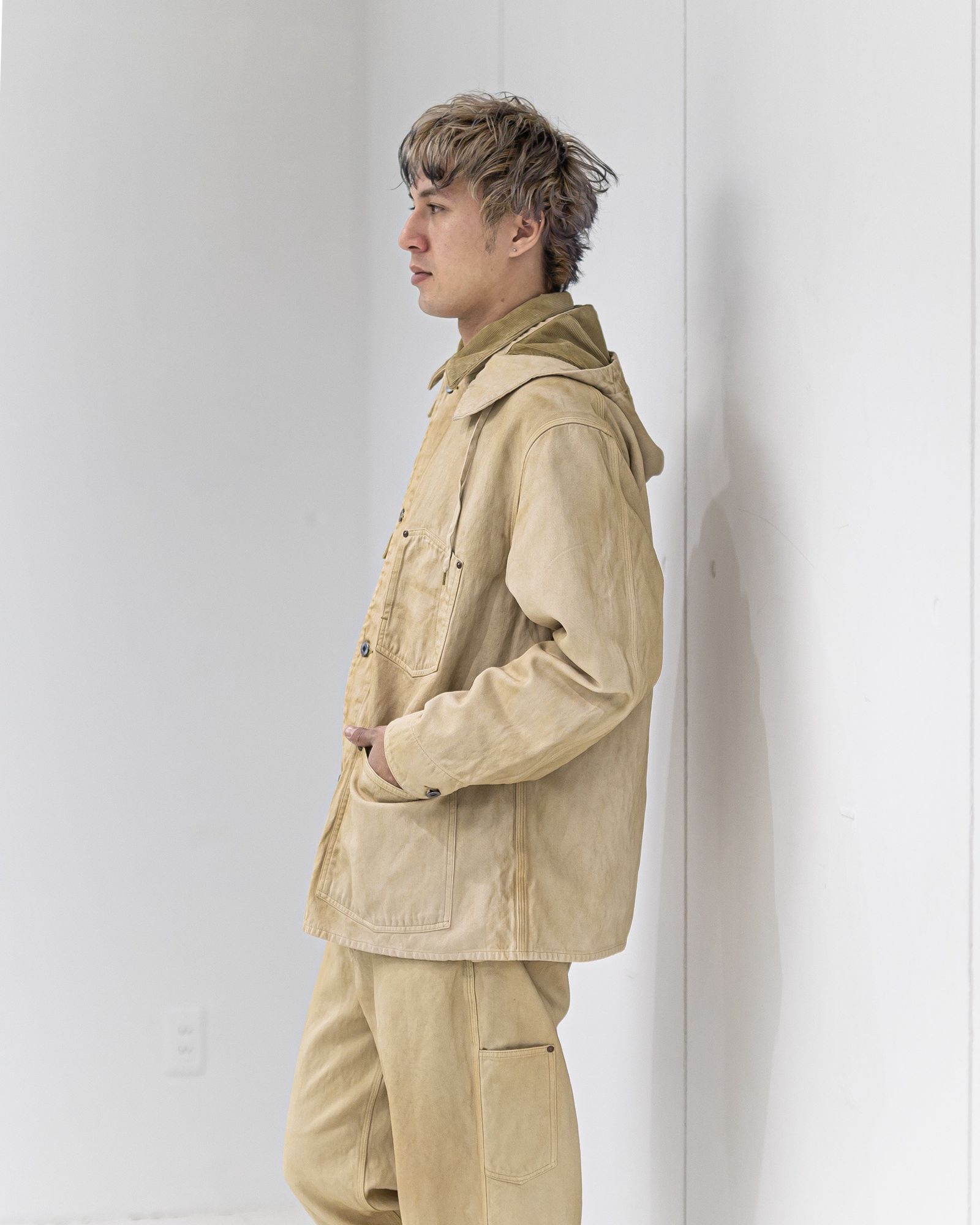 A.PRESSE 新作 Vintage Silk Hemp Coverall Jacket1月24日(土)新作発売！