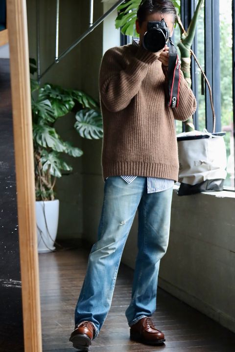 A.PRESSE Fisherman Pullover Sweater style.2021.10.6.