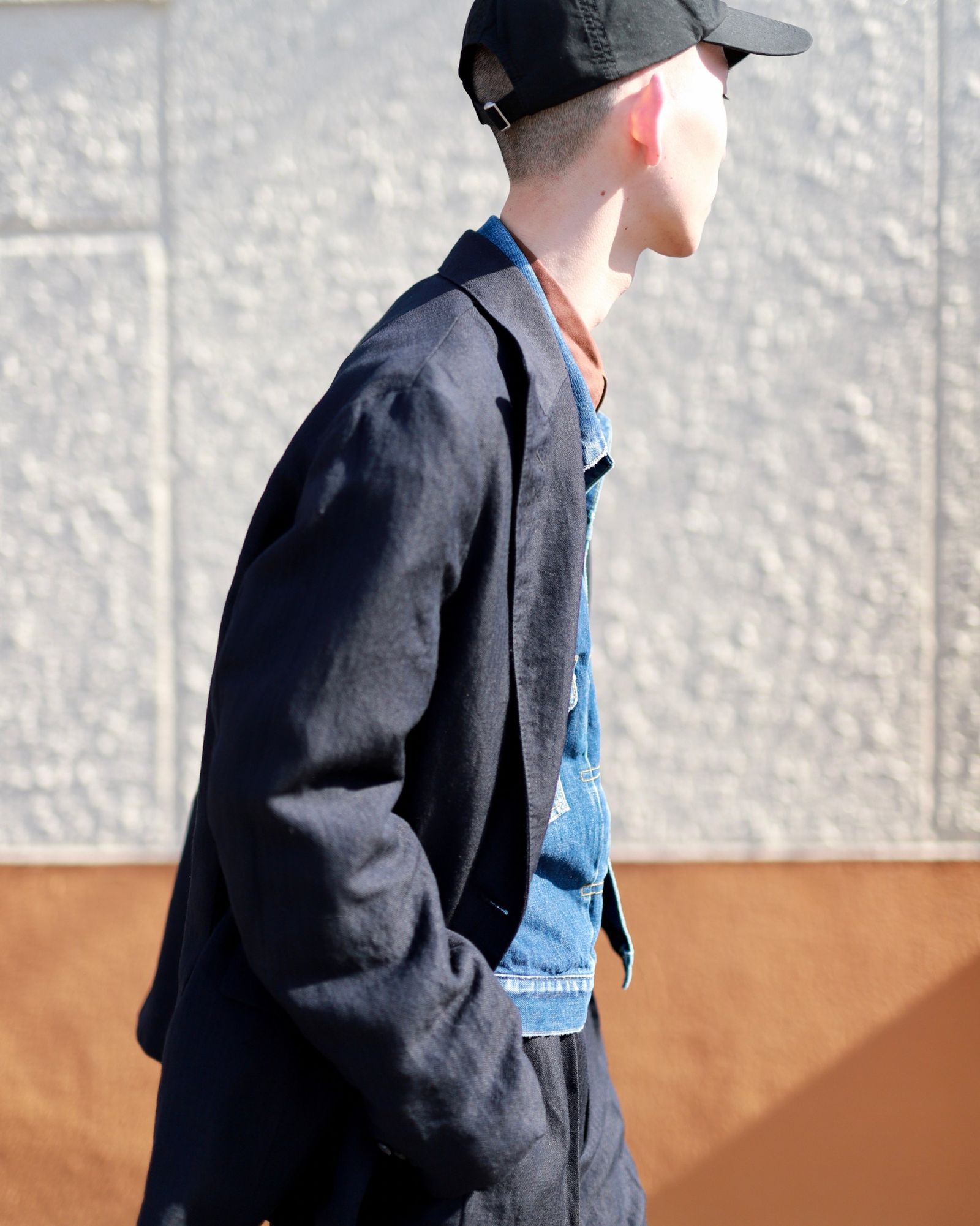 パンツ a.presse 23AW Wide TaperedTrousers NAVY A.PRESSE - アプレッセWide Tapered Trousers(23SAP-04-20M)NAVY