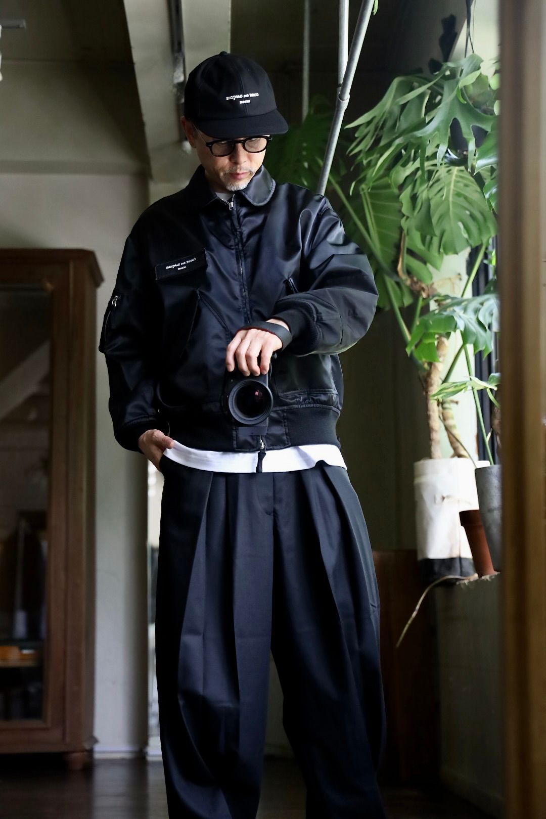COMME des GARCONS HOMMEナイロンツイルミリタリージャケット COMME des GARCONS HOMMEナイロンツイルミリタリージャケット