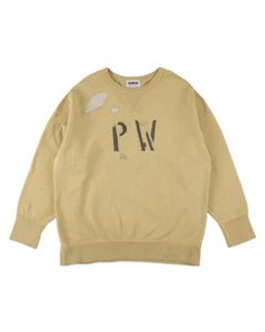 BOW WOW 26FW REPAIRED DOUBLE V SWEATSHIRT - PW(BWU-RDVSP)KHAKI YELLOW☆9月12日(土)11:00発売！
