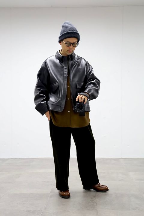 A.PRESSE Leather Type A-2 Flight Jacketスタイル2025.10.4.