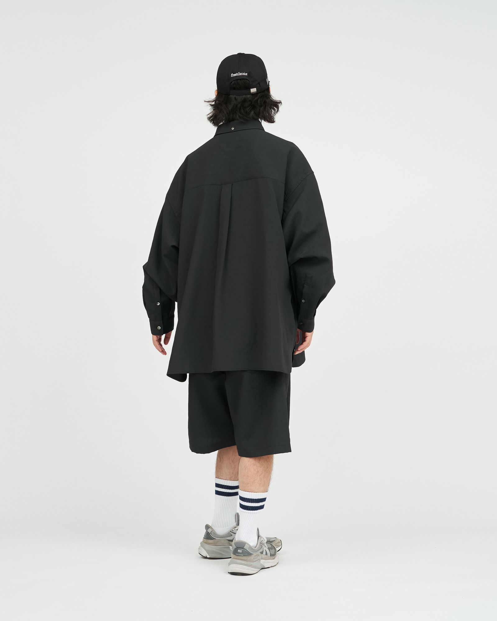 フレッシュサービス 26AW DRY WASHER POPLIN L/S B.D SHIRT(FSC263-50062)BLACK☆8月1日(土)発売！