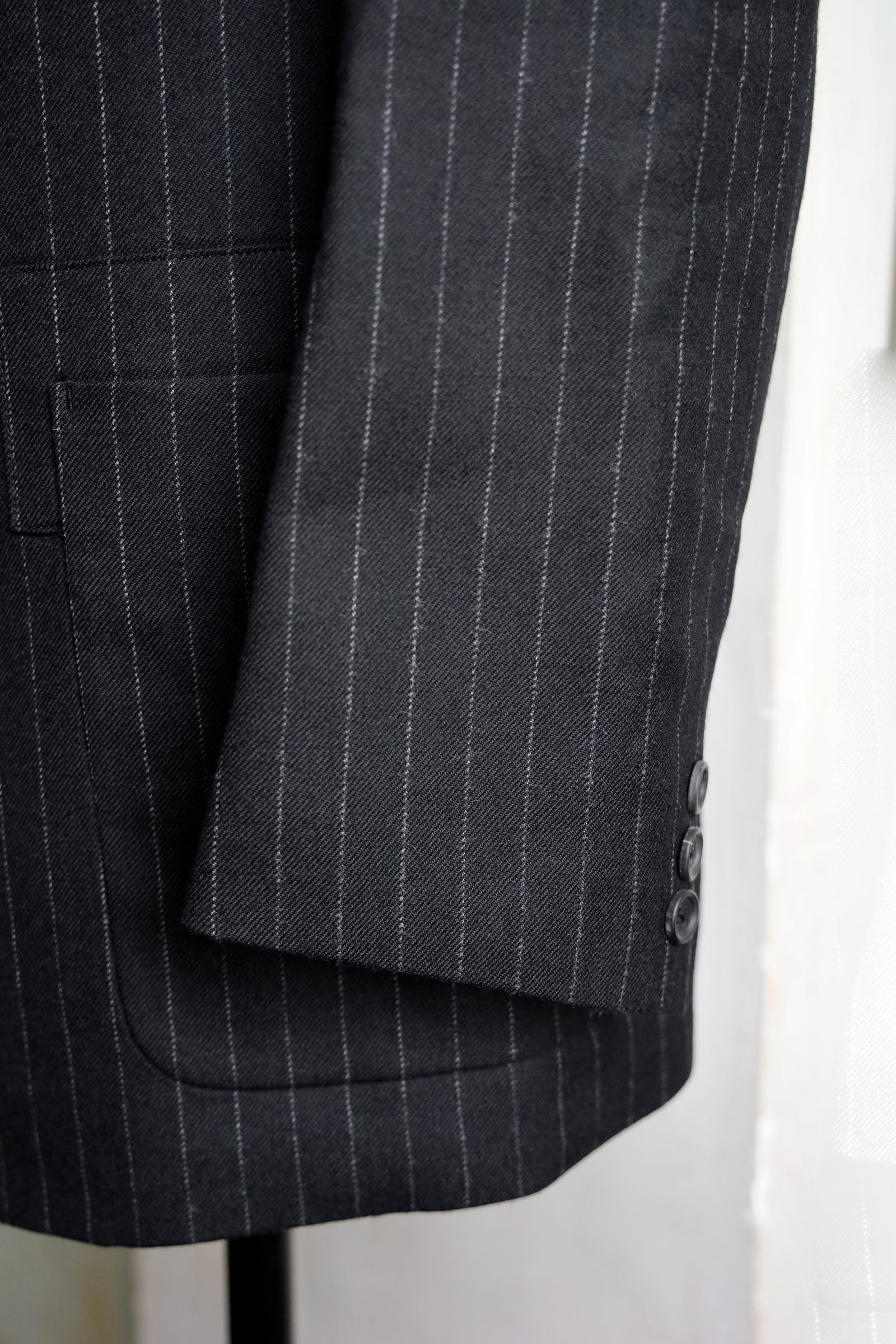 ワイズフォーメンY's for men 25AW STRIPED SERGE PAINTER  JACKET (ML-J05-107)BLACK☆新作発売！