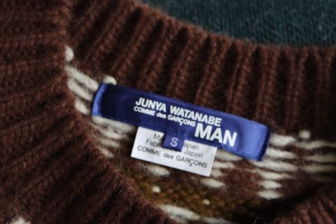 JUNYA WATANABE MANウールジャガード求心柄ニットstyle.2021.11.16.