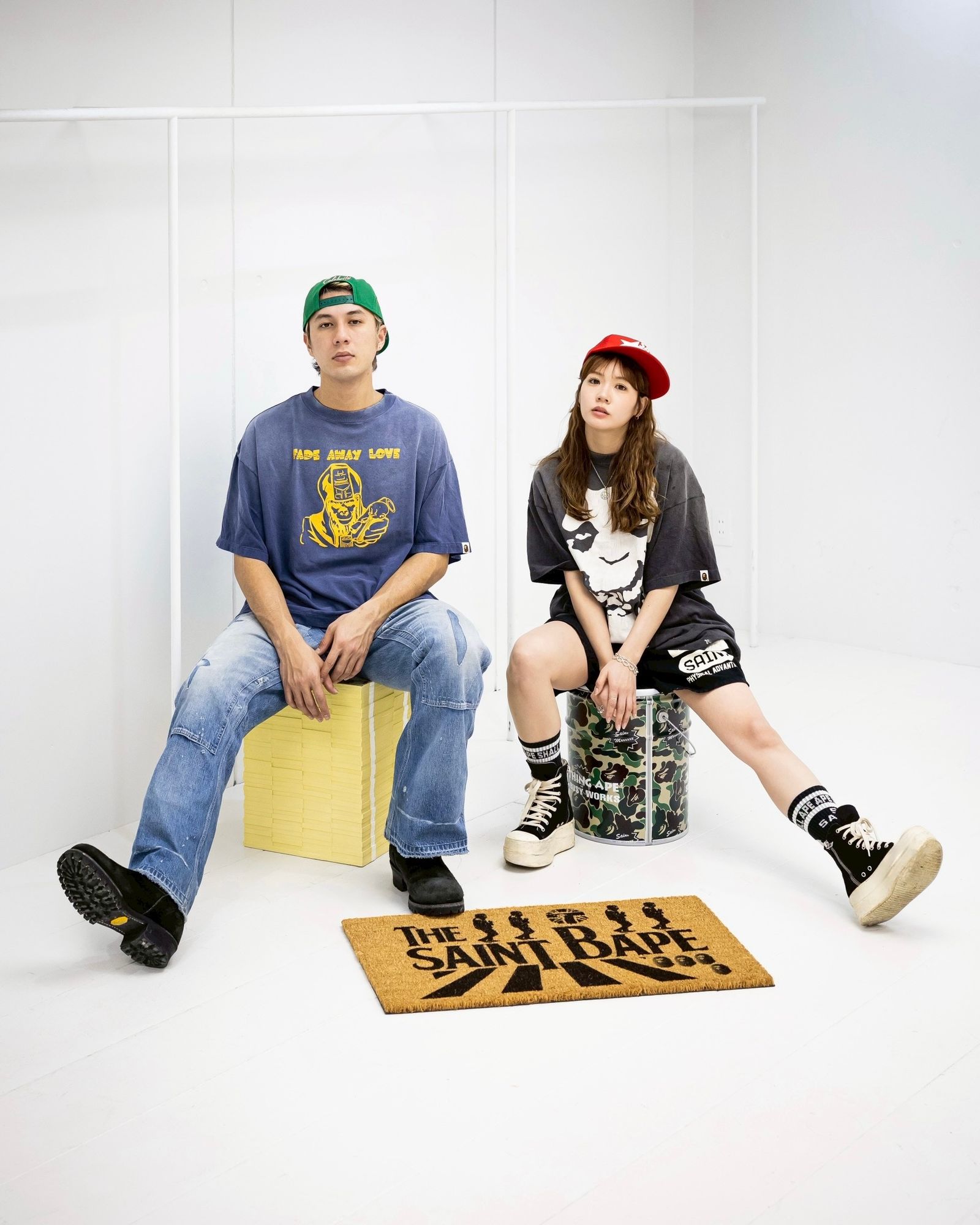 セントマイケル 26SS BAPE_SS T-SHIRT/ALWAYS LOVE(SM-MK8-0000-C49)BLACK☆2月7日(土)10:00発売！