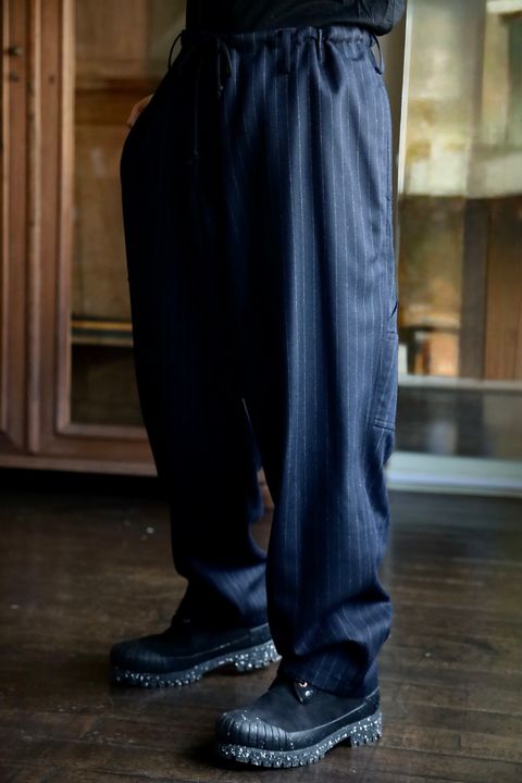 Y's for men STRIPED SERGE PAINTER PANTSスタイル