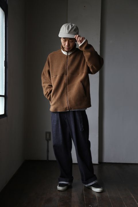 Graphpaper Wool Boa Zip-Up Blouson"CAMEL"Style.2020.11.2.