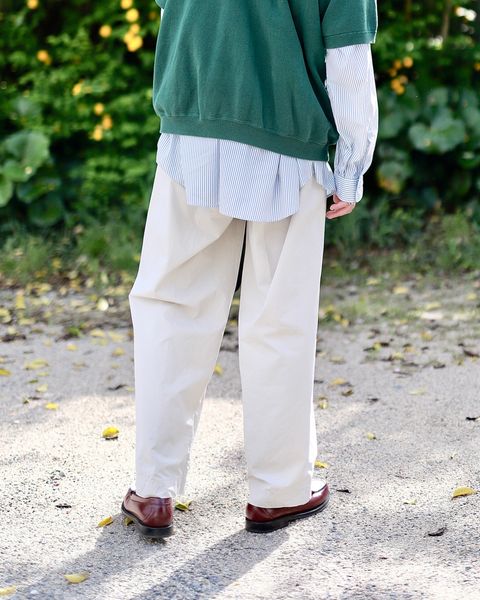 A.PRESSE アプレッセ23SS High Density Weather Cloth Trousersスタイル