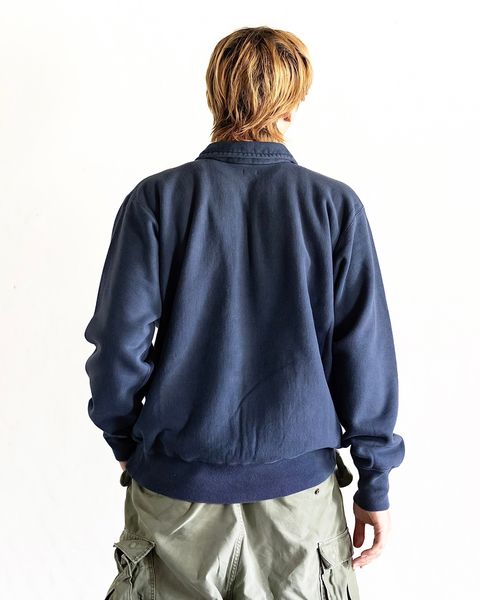A.PRESSE Vintage Half Zip Sweat shirt(NAVY)スタイル 8月24日(土)新作発売！