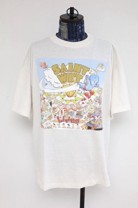 セントマイケル 26SS SAINT WET SS T-SHIRT(SM-MK8-0000-016)WHITE☆4月11日(土)発売！