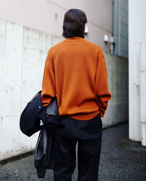 Graphpaper グラフペーパー 23AW Light Melton Stadium Jacketスタイル