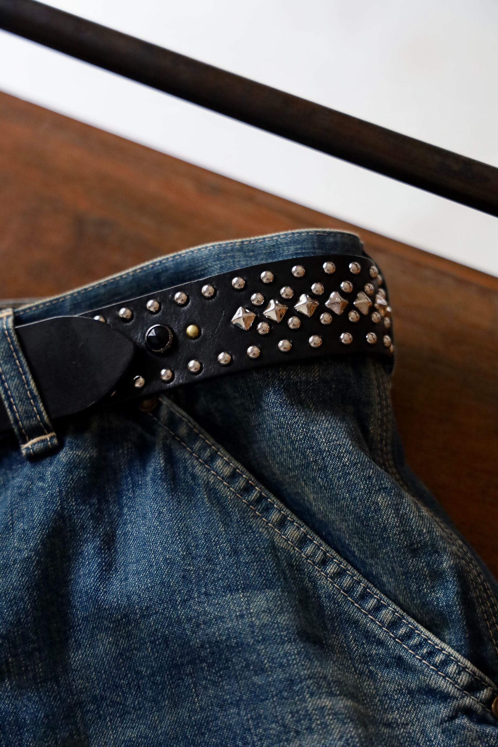 小物 WOLF'S HEAD x LASTMAN STUDDED BELT 35mm LASTMAN - LASTMAN ラストマン大久保篤志 WOLF'S HEAD x LASTMAN