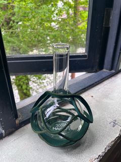 エンダースキーマ 花瓶 Flat-bottom flask 300ml(sv-hf-300) green