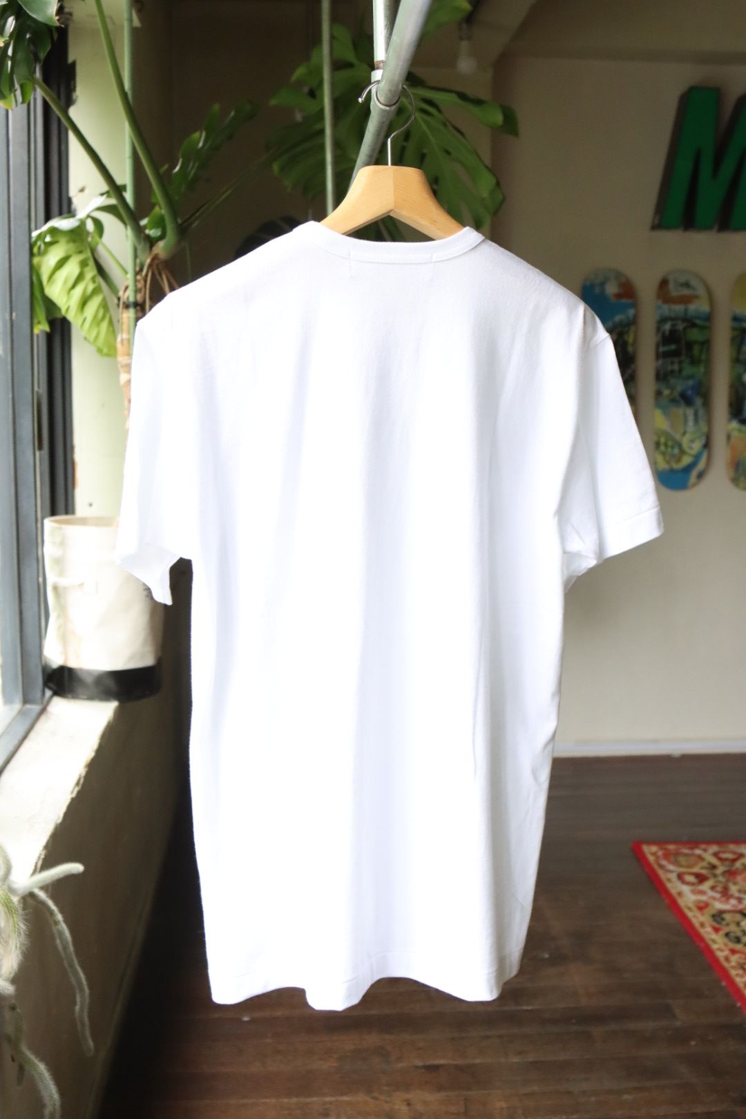 プレイコムデギャルソン PLAYロゴTシャツ (WHITE)