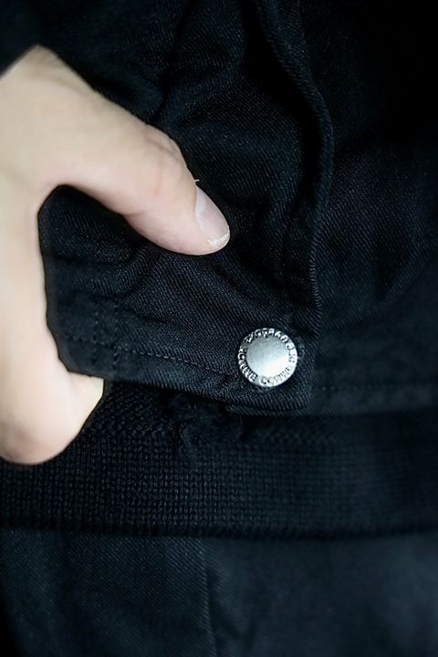 COMME des GARCONS HOMME エステルサージ製品染めブルゾンスタイル.2025.9.5.
