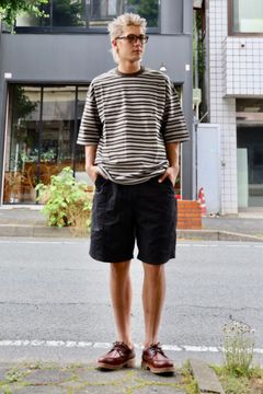 COMME des GARSONS 新作天竺ボーダー Tシャツ MARKスタイル
