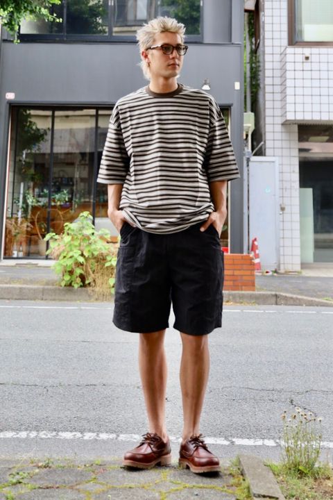 COMME des GARSONS 新作天竺ボーダー Tシャツ MARKスタイル