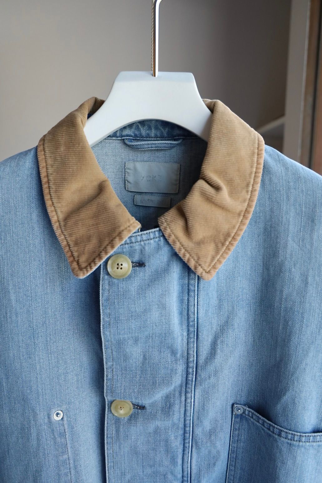 ヨーク 25FW VINTAGED DENIM COVERALL HALF COAT(YK25FW01067C)INDIGO☆9月6日(土)発売！