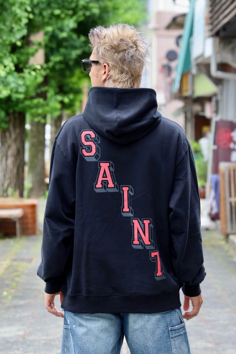 JORDAN BRAND × ©SAINT MXXXXXX M J SM FLC HOODIE MARKスタイル