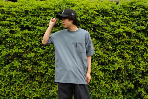 COMME des GARCONS HOMME 綿天竺製品染ポケットTシャツ(HG-T003-051) style.2021.05.11.