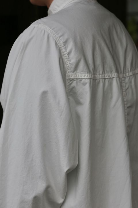 Garment Dyed Poplin Umbrella Yoke Shirt(GM211-50032) style.2021.2.14.
