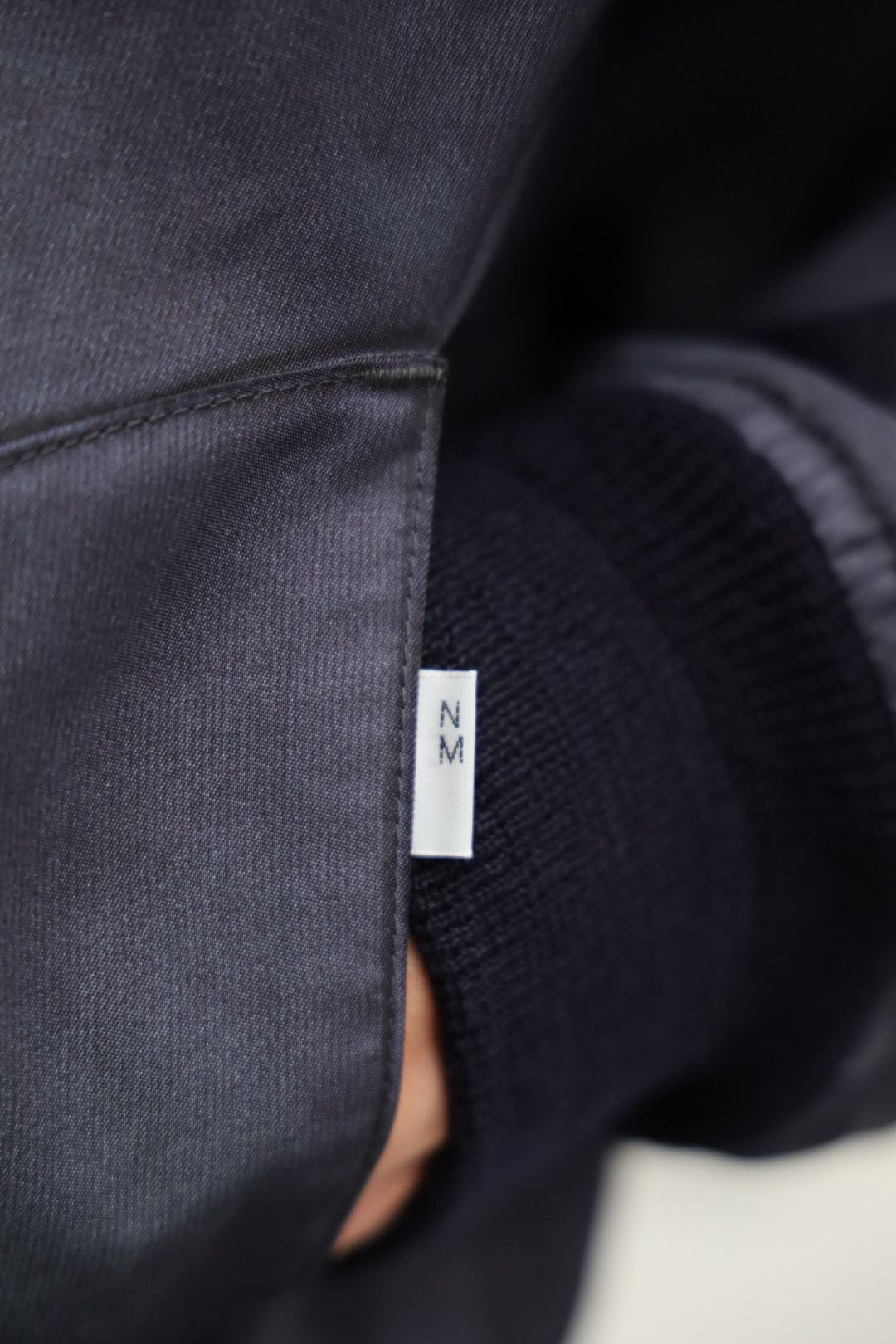 アイジュンヤワタナベマン 26SS New Manual Wネーム ナイロンツイル転写プリントジャケット(WQ-J905-100)DARK NAVY
