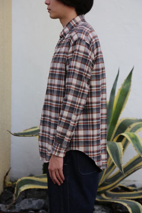 Graphpaper2020AW 新作THOMAS MASON for GP Check B.D Box Shirt style.2020.9.27.
